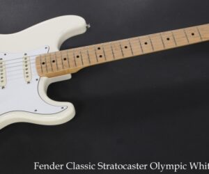 Reduced!!! Fender Classic Stratocaster Olympic White, 1999