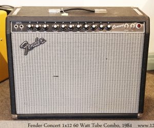 Fender Concert 1x12 60 Watt Tube Combo, 1984 (No Longer Available)