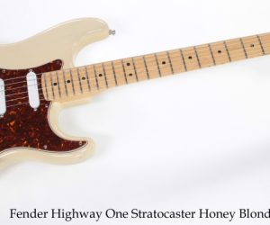 Fender Highway One Stratocaster Honey Blonde, 2002