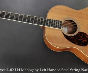 Larrivee L-02 LH Mahogany Left Handed Steel String Natural, 2010