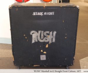 'RUSH' Marshall 4x12 Straight Front Cabinet, 1977 (No Longer Available)